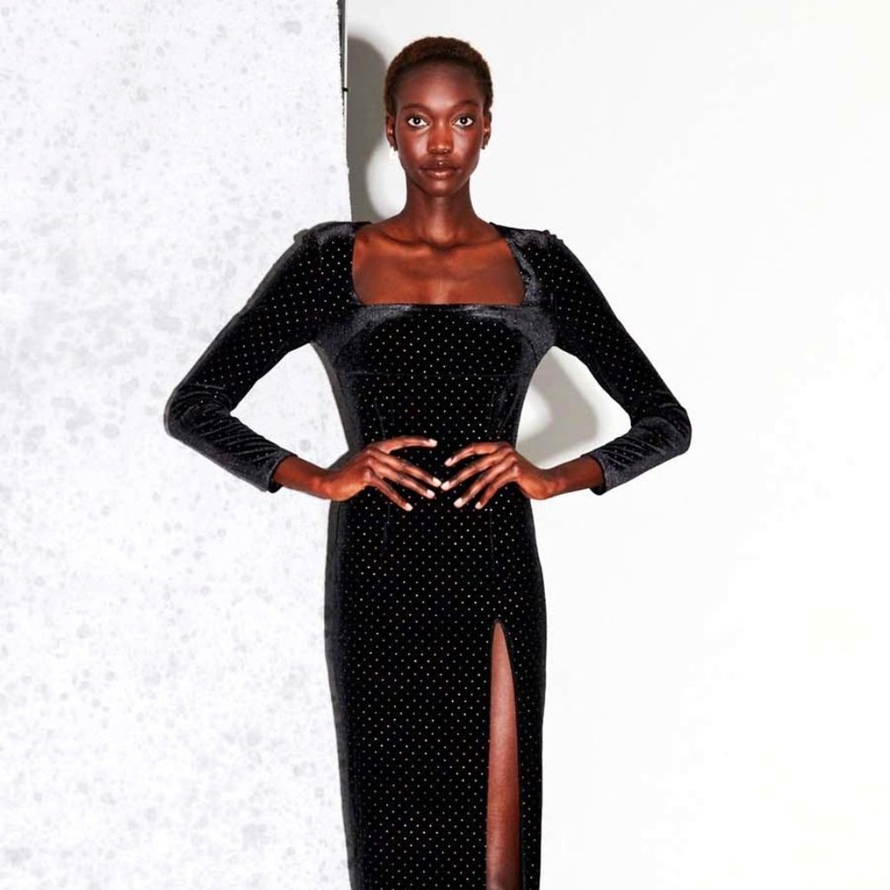 Saylor Cecilie Velvet Dress